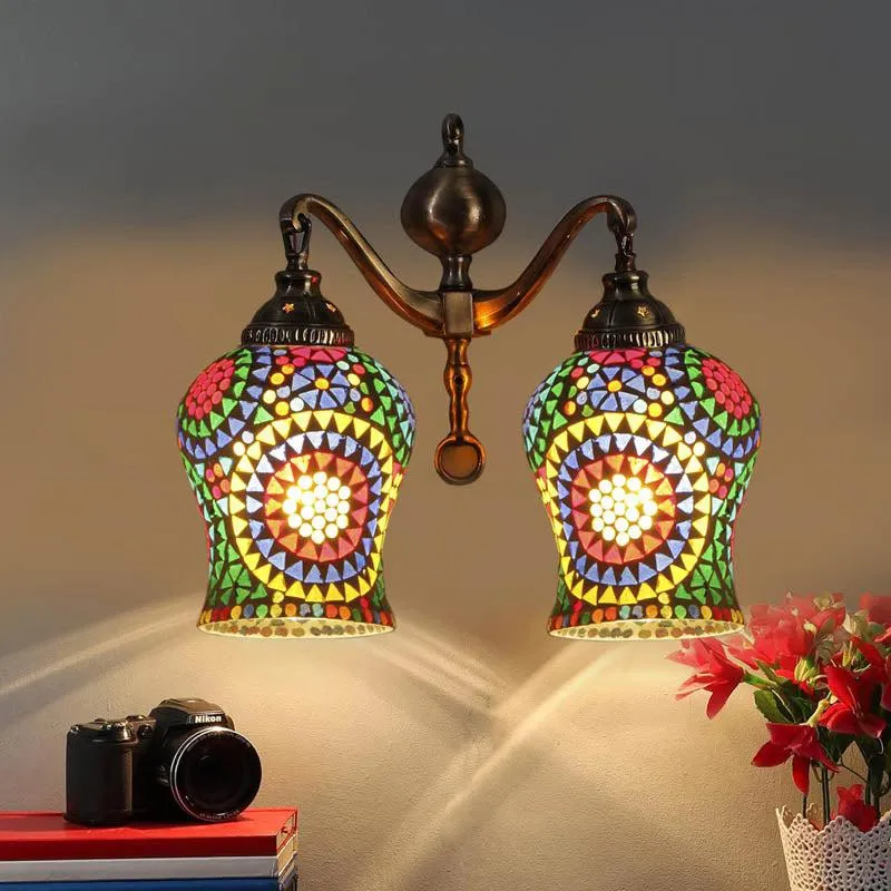 Elysian Metal Mosaic Wall Lamp media 1