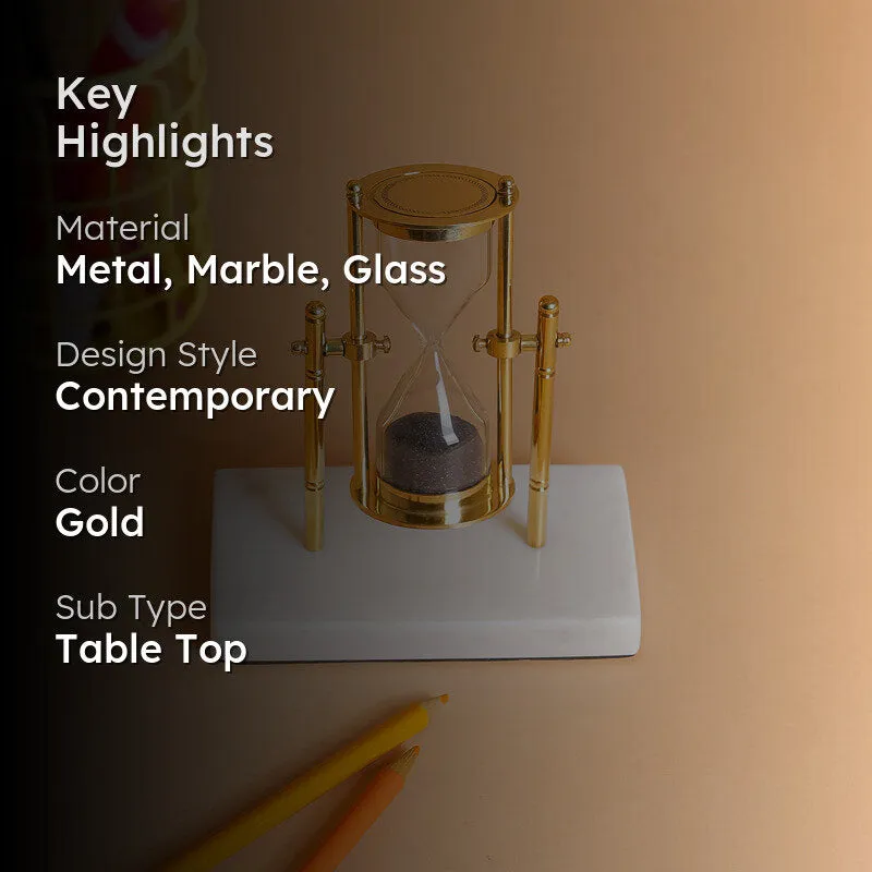 Marble I Hourglass Showpiece media 2
