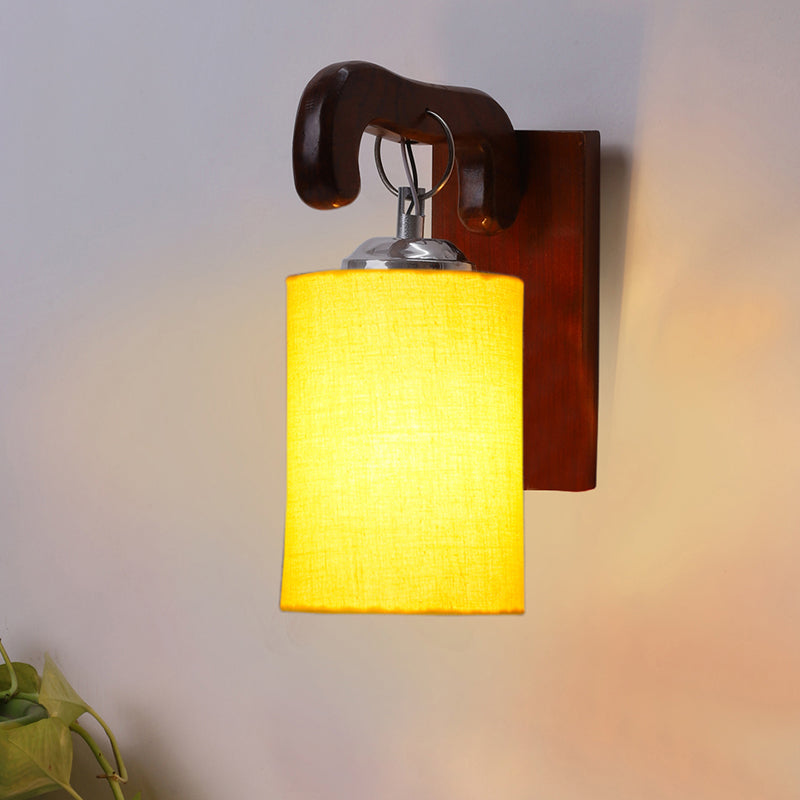 Klarion Wooden Wall Lamp - Yellow