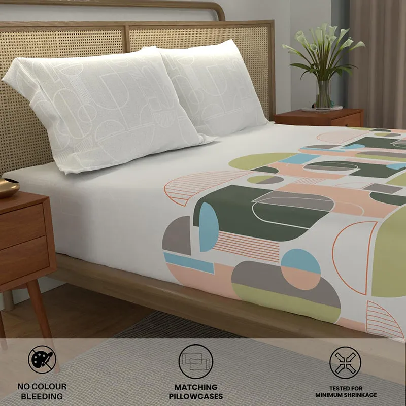 Urban Space Sphera Cotton Bedsheet (Multicolor) - 144 TC media 6