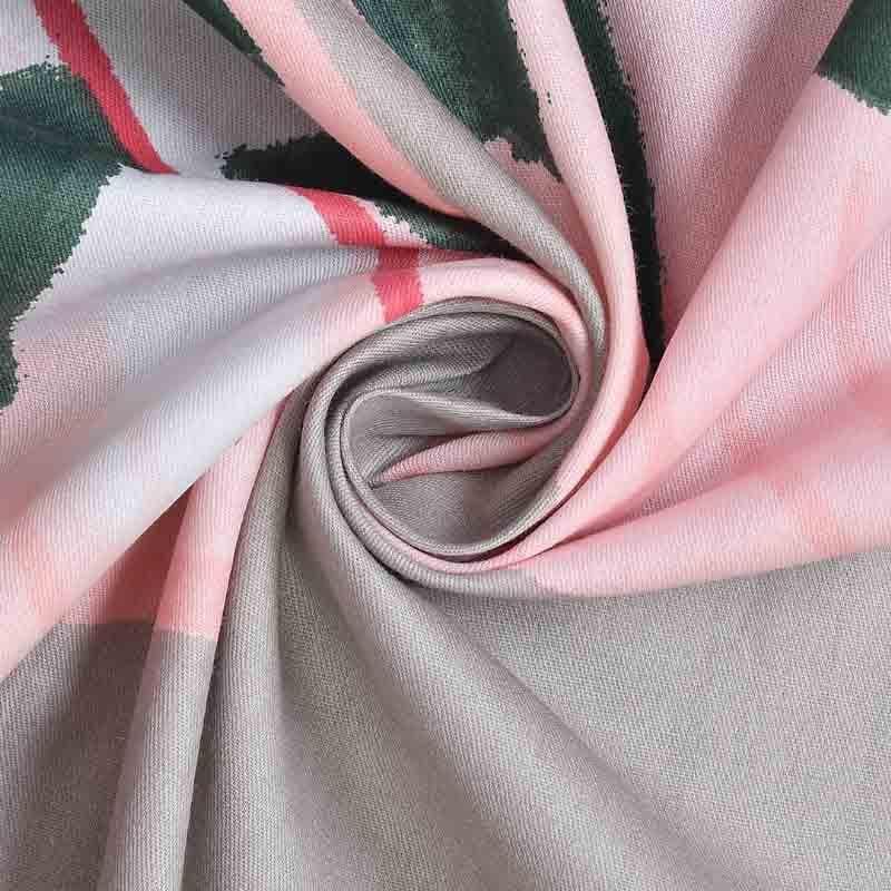 Painterly Leaves Cotton Bedsheet - 210 TC media 4