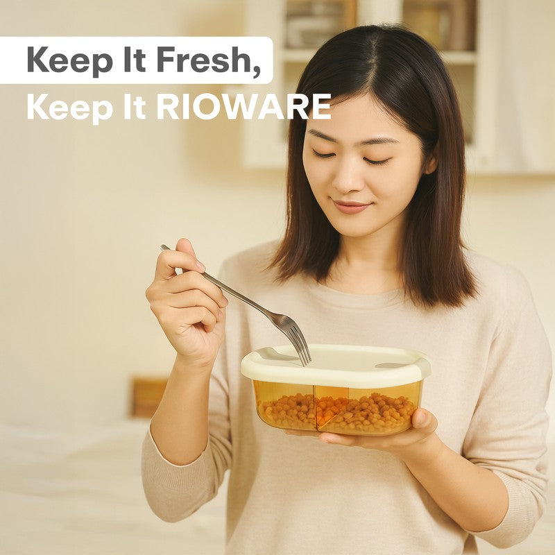 Rioware FreshNest Compact Tiffin Box (750 ML) - White media 8