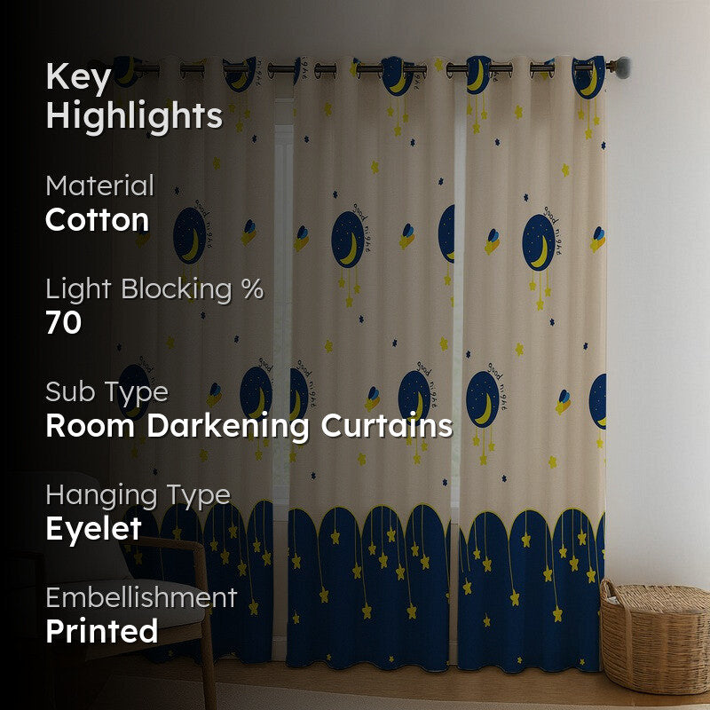 Cotton Curatains - Set Of Three media 2