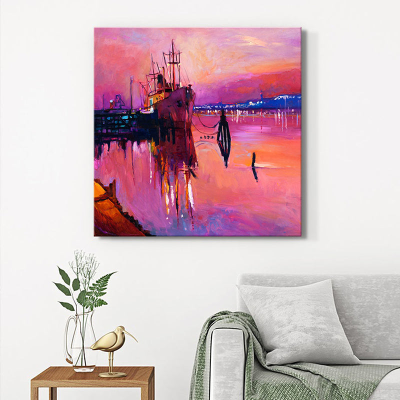 Twilight On The Sea Wall Painting