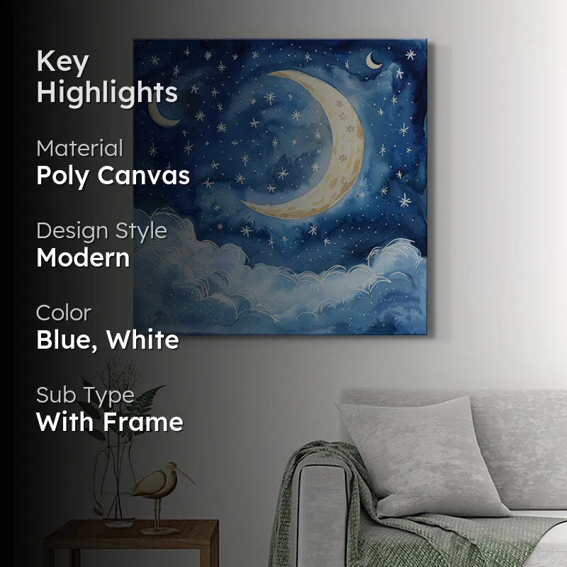 Celestial Moon Wall Painting media 2