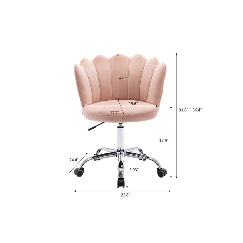 Flexon Metal Office Chair  -  Pink media 10