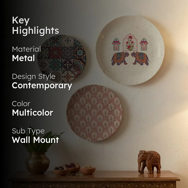 EthnoCharm Metal Wall Plates - Set Of Three media 2
