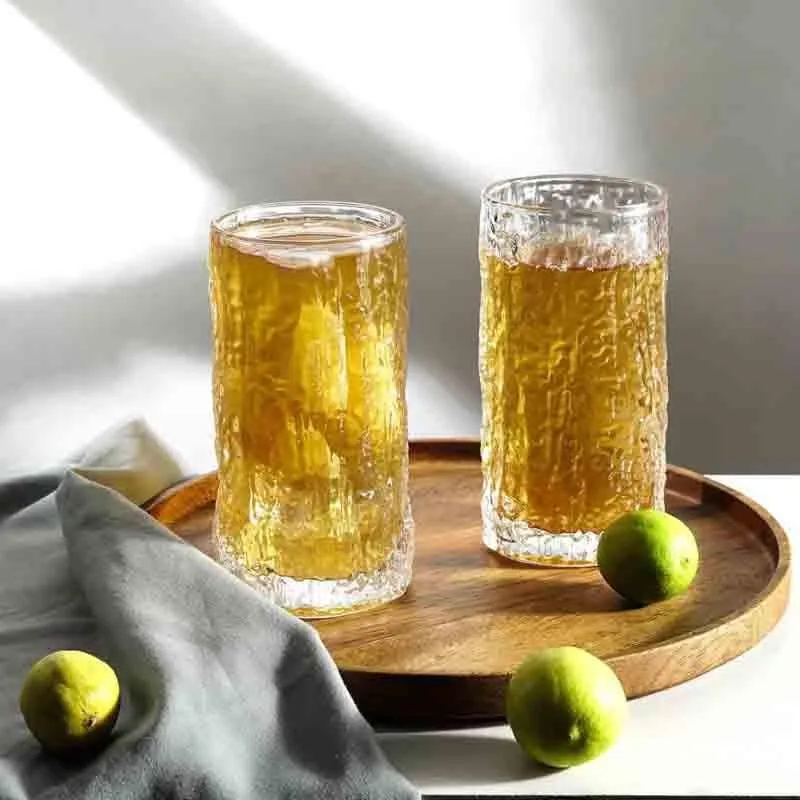 Hailey Hammered Drinking Glass (300 ml and 500 ml) - Set Of Four media 2