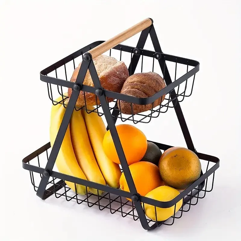 Harvest Nest Metal Fruit Basket - Black media 3