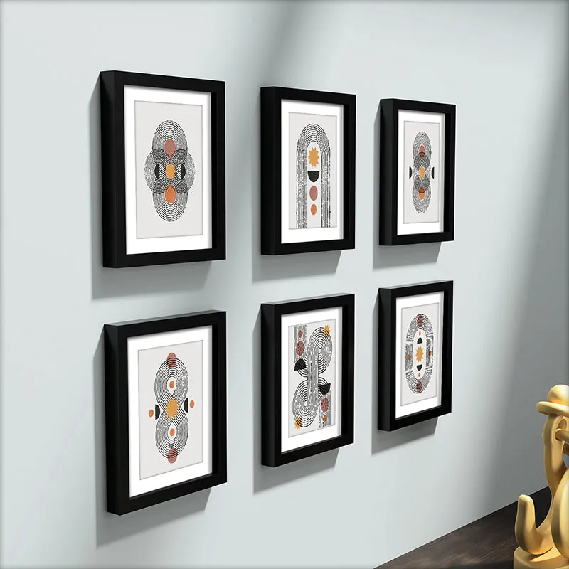 Modern Pattern Wall Art With Frame - Set Of Six media 6