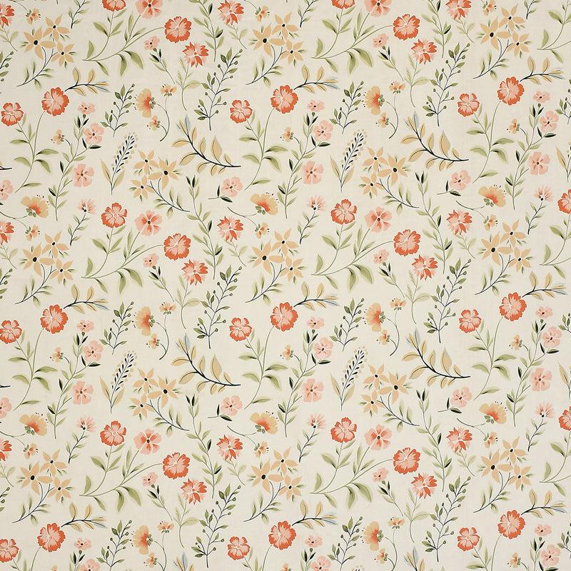 Hushed Blooms Floral Cotton Duvet Cover - 210 TC media 4