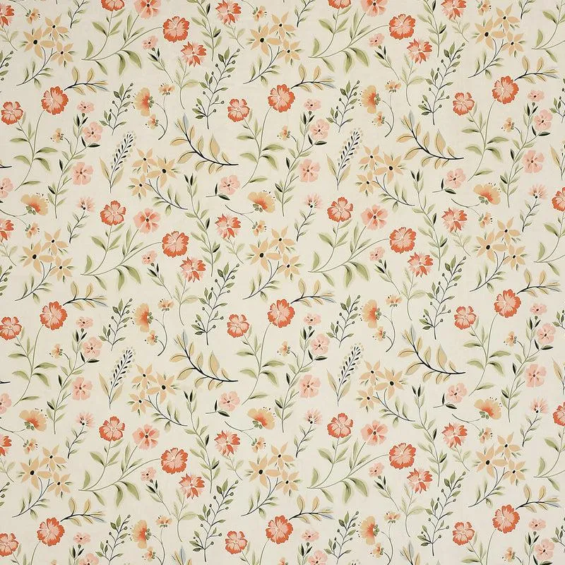 Hushed Blooms Floral Cotton Duvet Cover - 210 TC media 4