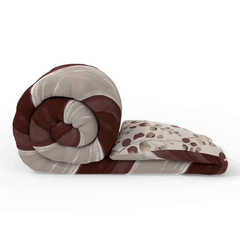 Everdell Stripe Comforter (Maroon) - 150 GSM media 5