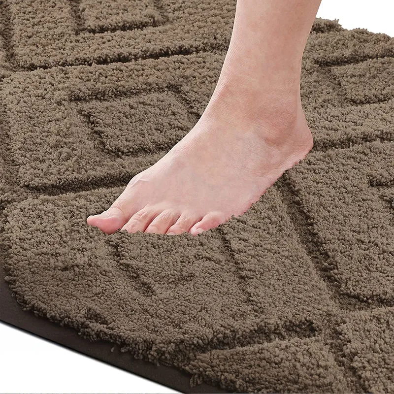 Zella Anti Skid Bath Mat (Brown) - Set Of Four media 6