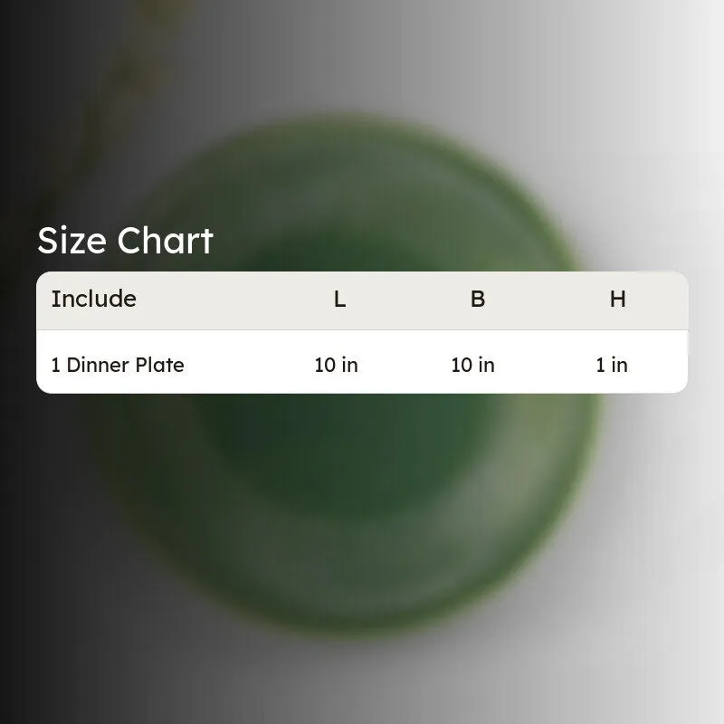 Mint Charm Ceramic Dinner Plate media 6