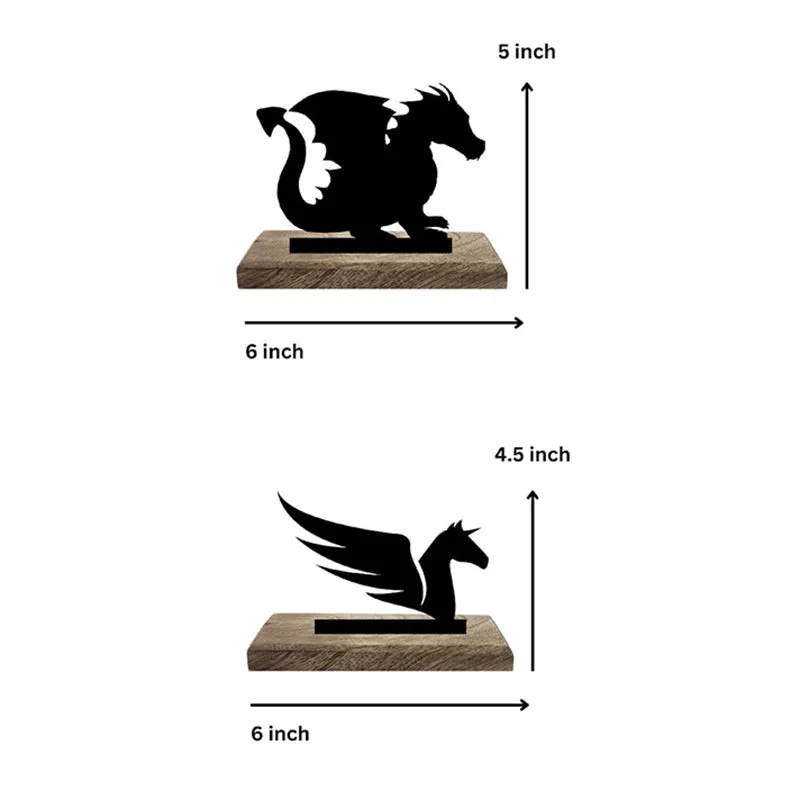 Legendary Beasts Showpiece - Set Of Two media 7