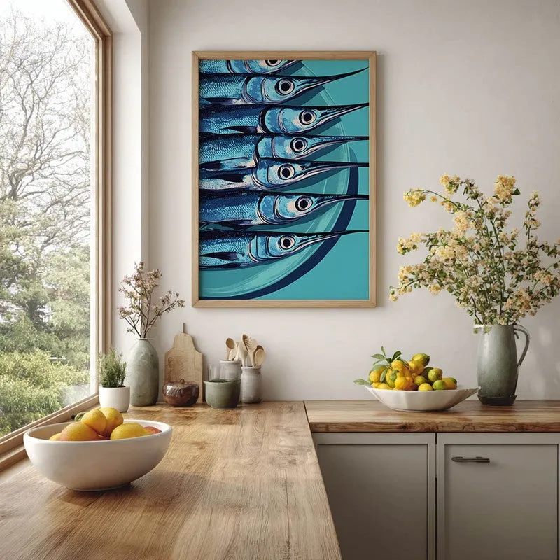 Costal Fiesta Archival Canvas Wall Art - Brown media 6