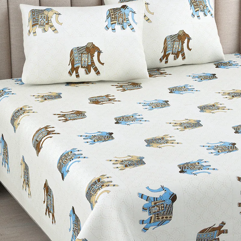 Champa Cotton Bedsheet (Multicolor) - 180 TC media 3