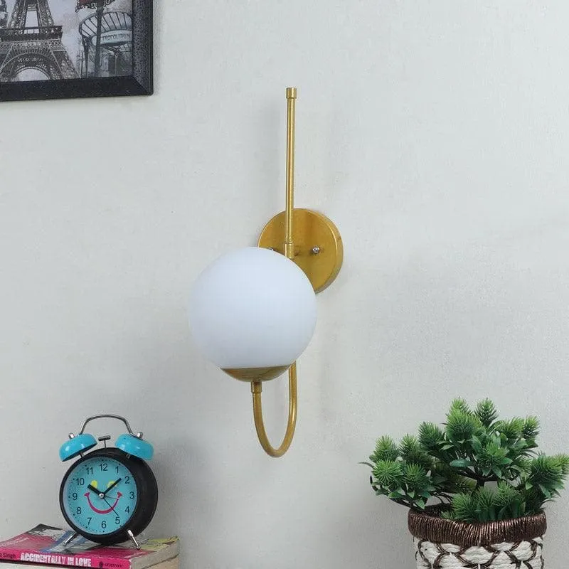 Ottana Moon LED Glass & Metal Wall Lamp media 3