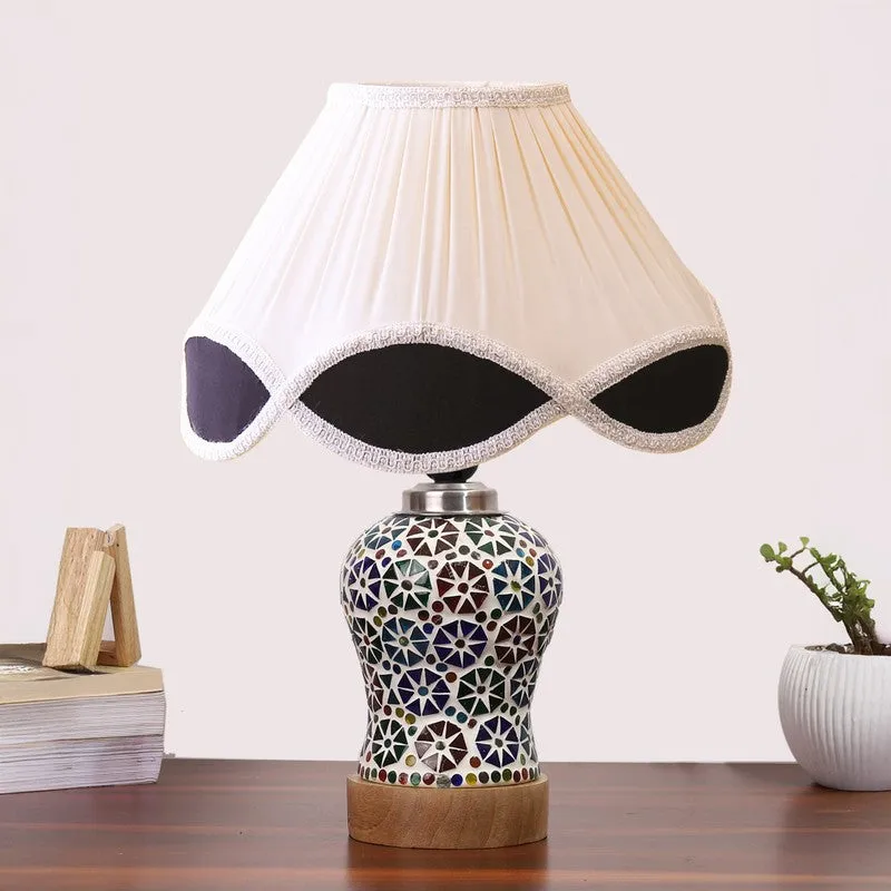 Astrona Arc Pleated Wooden Table Lamp - Multicolor media 4