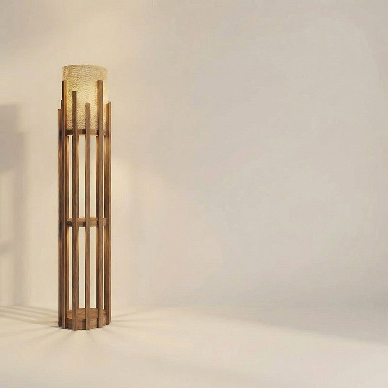 DLume Wooden Cage Floor Lamp media 7