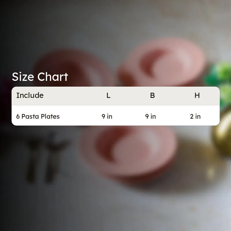 Fired Form Pasta Plate - Set Of Six media 6