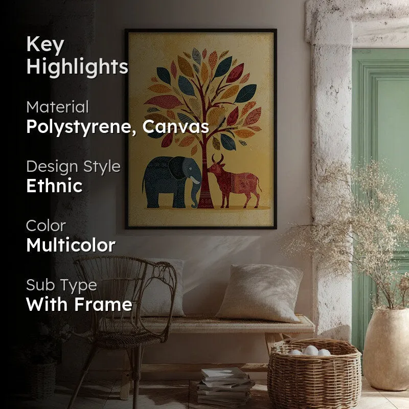 Vanira Canvas Wall Painting With Black Frame media 2