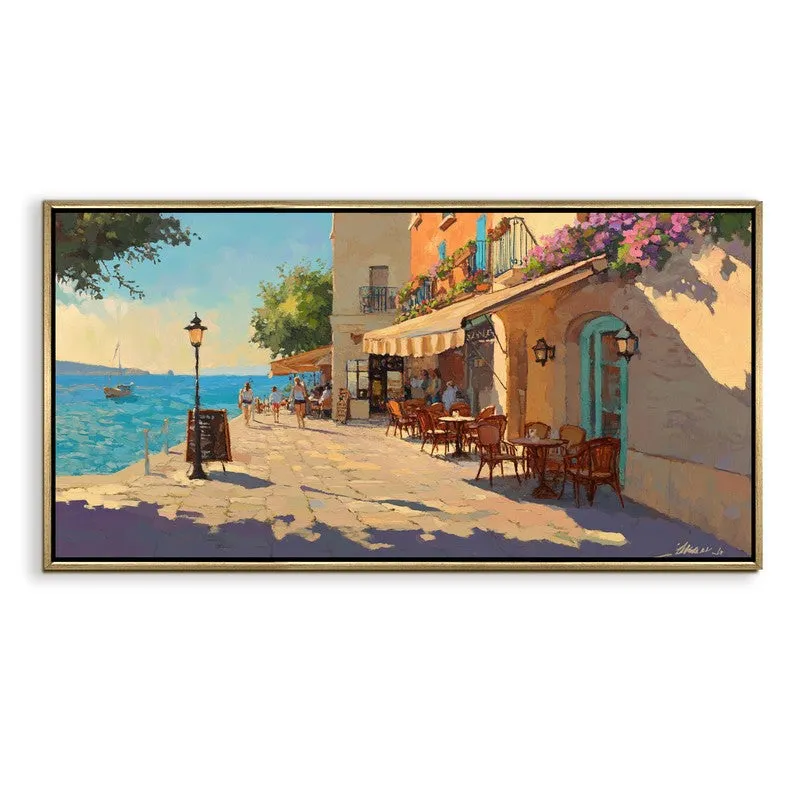 Seaward Elegance Canvas Wall Painting With Frame media 3
