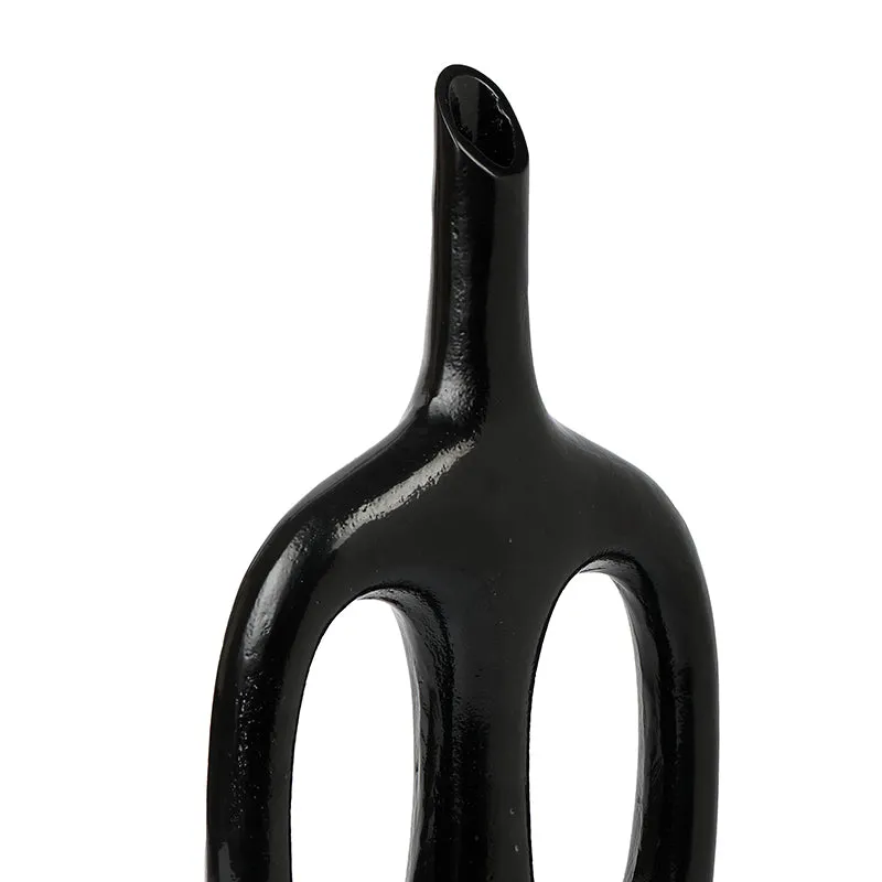 Anzu Aluminium Vase - Black media 4