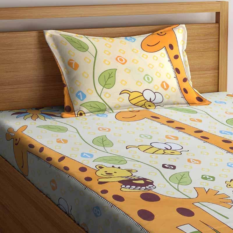 Jungle Mania Printed Bedsheet - 180 GSM media 4