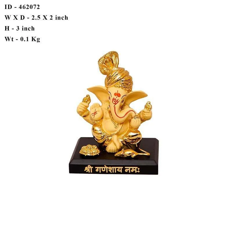 Vakratunda Idol- Yellow/Gold media 7
