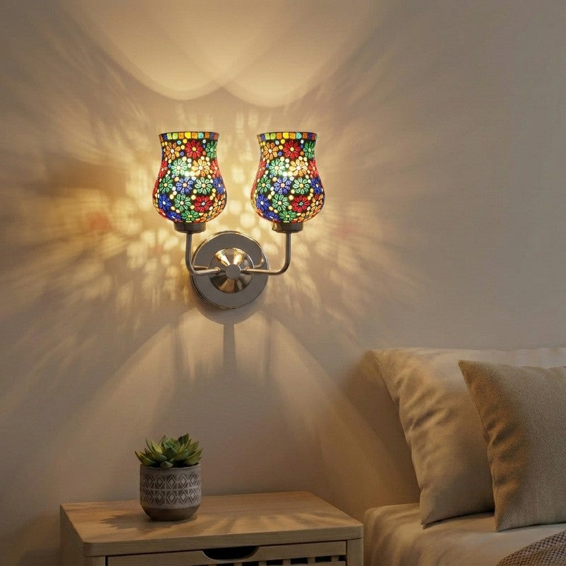 Mosaic Muse Glass Wall Lamp