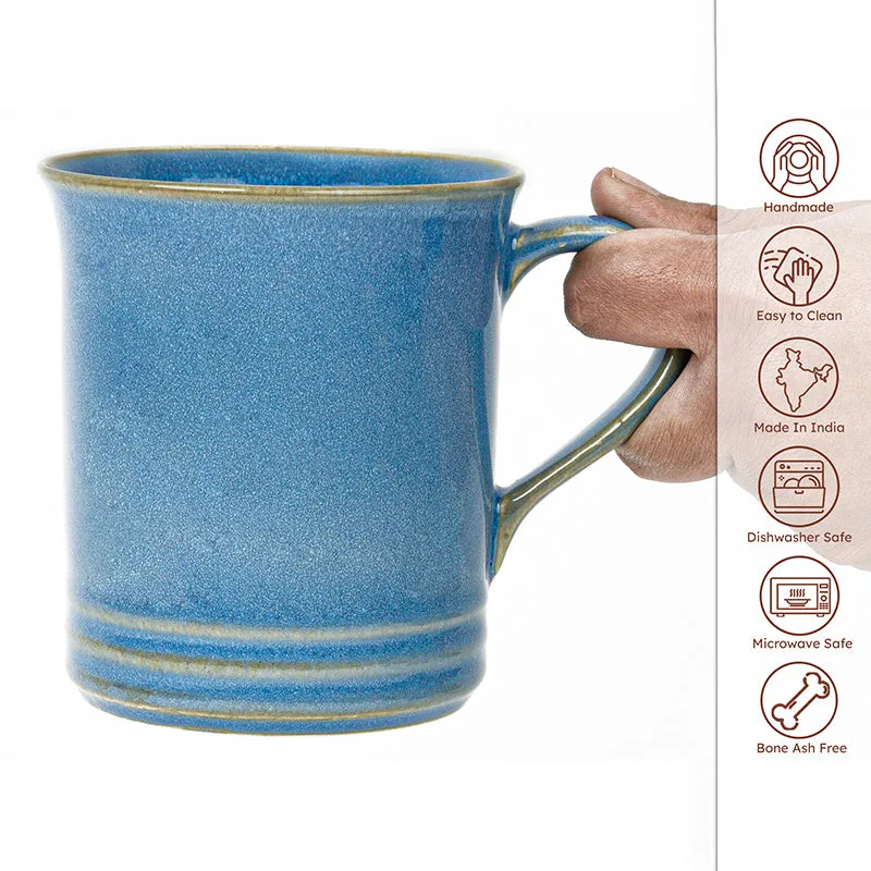 Brew Ceramic Coffee Mug (450 mL) - Light Blue media 5