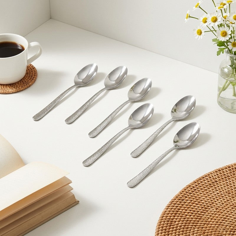 Sitello Stainless Steel Dinner Spoon - Set of Six