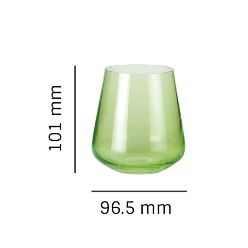 Evergreen Bohemia Crystal Red  Whiskey Glasses (400 mL) - Set of Six media 9