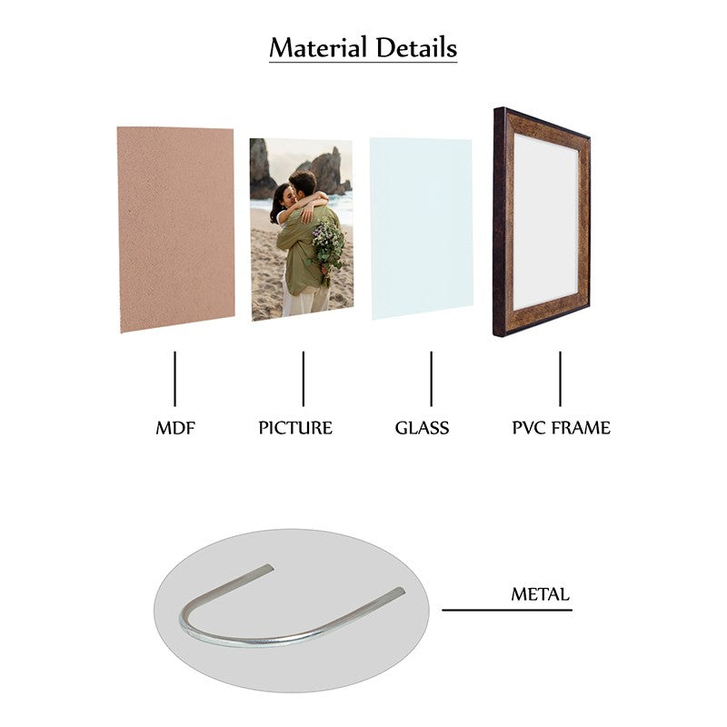 Elegant Vintage Style PVC Photo Frame - Gold media 9
