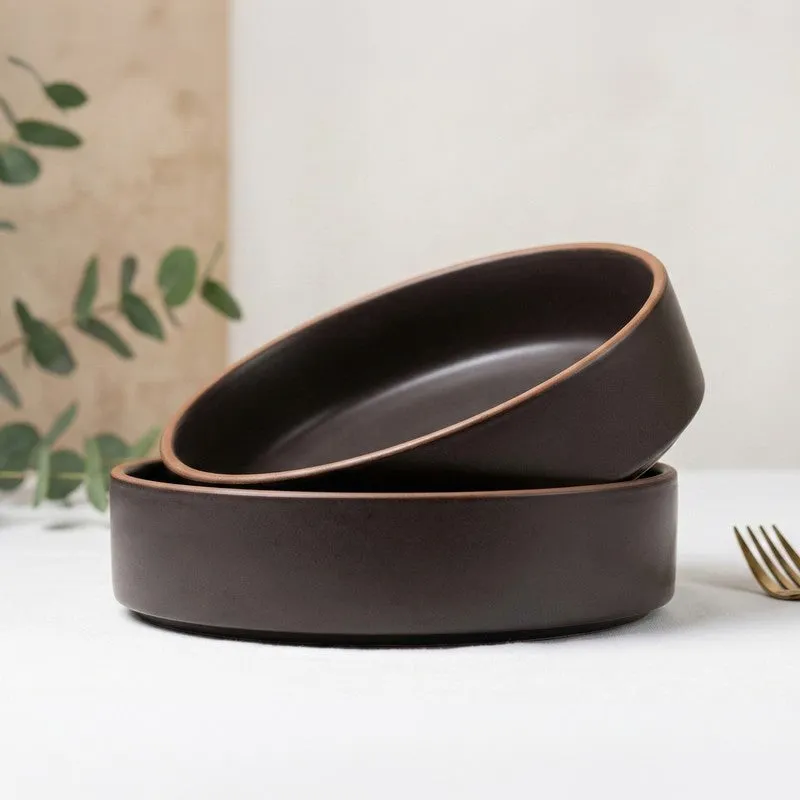 Salvo Ceramic Salad Bowl(700 mL Each) - Set Of Two media 1