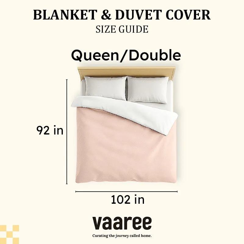 Queen/Double duvet cover size guide illustration