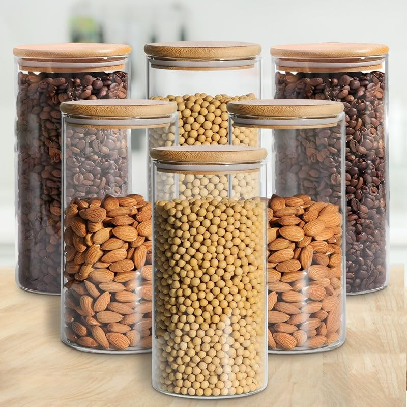 Pure Harvest Glass Jar (1000 mL Each) - Set Of Six media 3