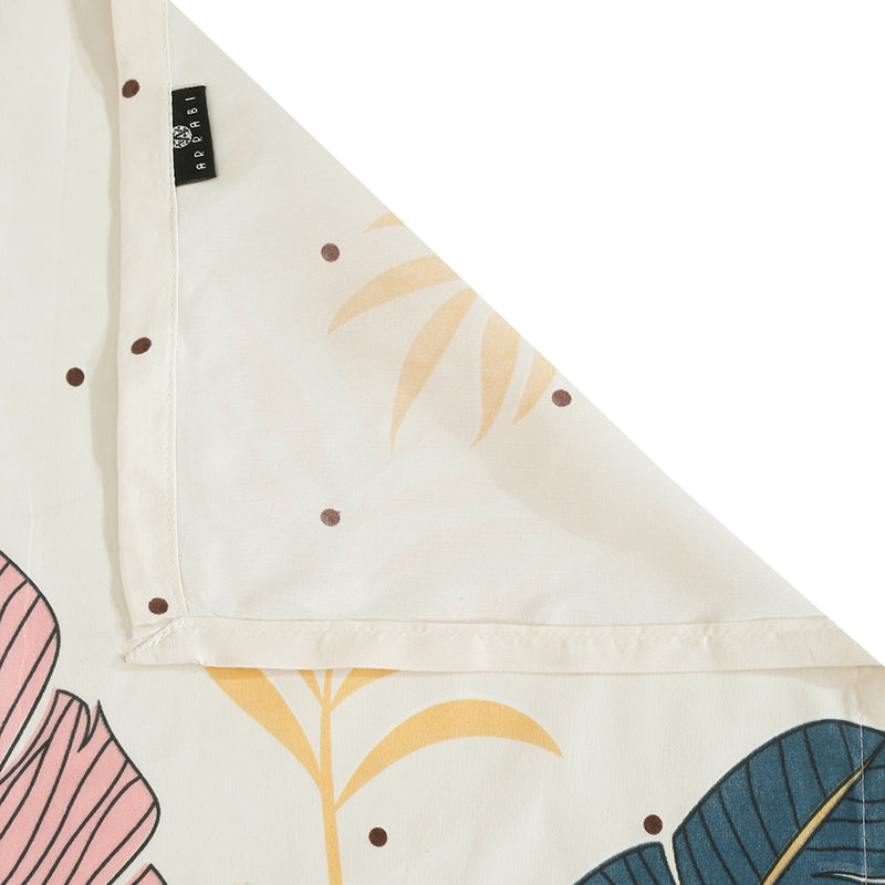 Tropical Leaves Floral Bedsheet - 130 GSM media 7