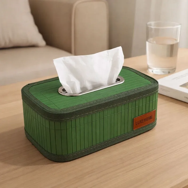 EcoNest Bamboo Tissue Holder - Green media 1