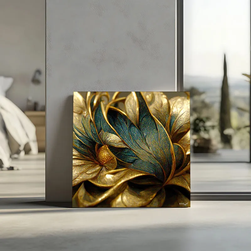 Auric Botanic I Wall Painting media 6