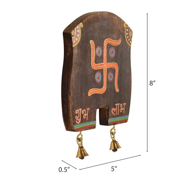 Swastika Mangal Handcrafted Wooden Wall Accent media 7