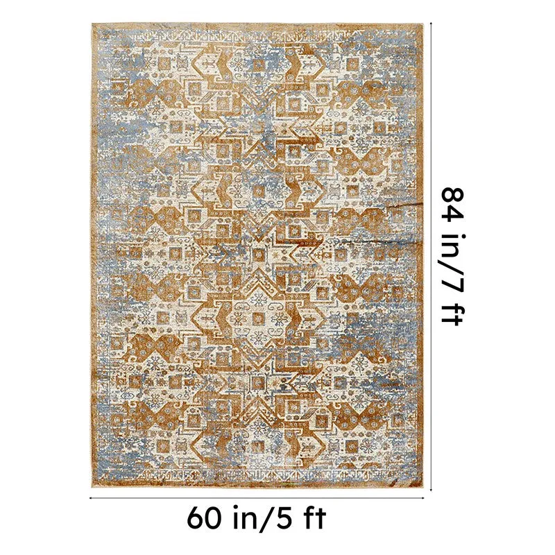 Sterlin Non-Anti Skid Carpet - Beige & Light Brown media 5