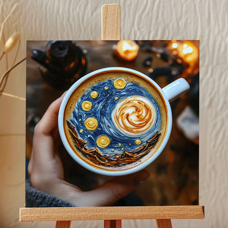 Starry Night Latte Showpiece