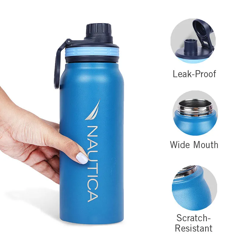 Nautica Hydra Meridian Insulated Stainless Steel Thermos (Blue) - 750 mL media 3