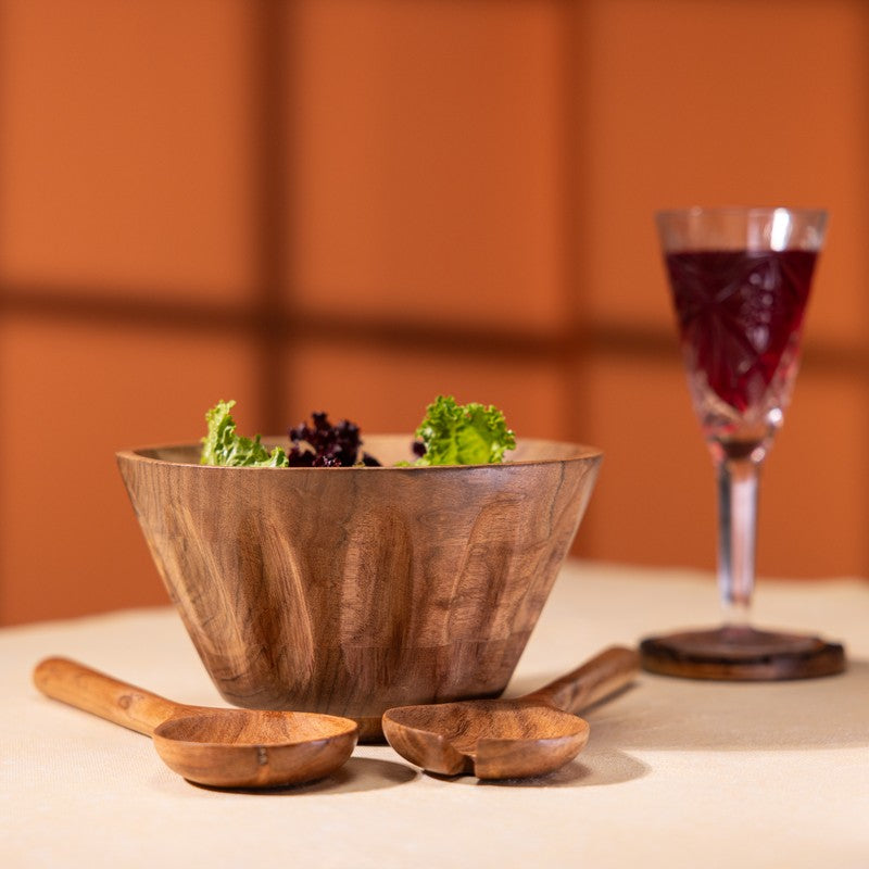 Elegant Wood Mixing Bowl - 1325 mL media 4