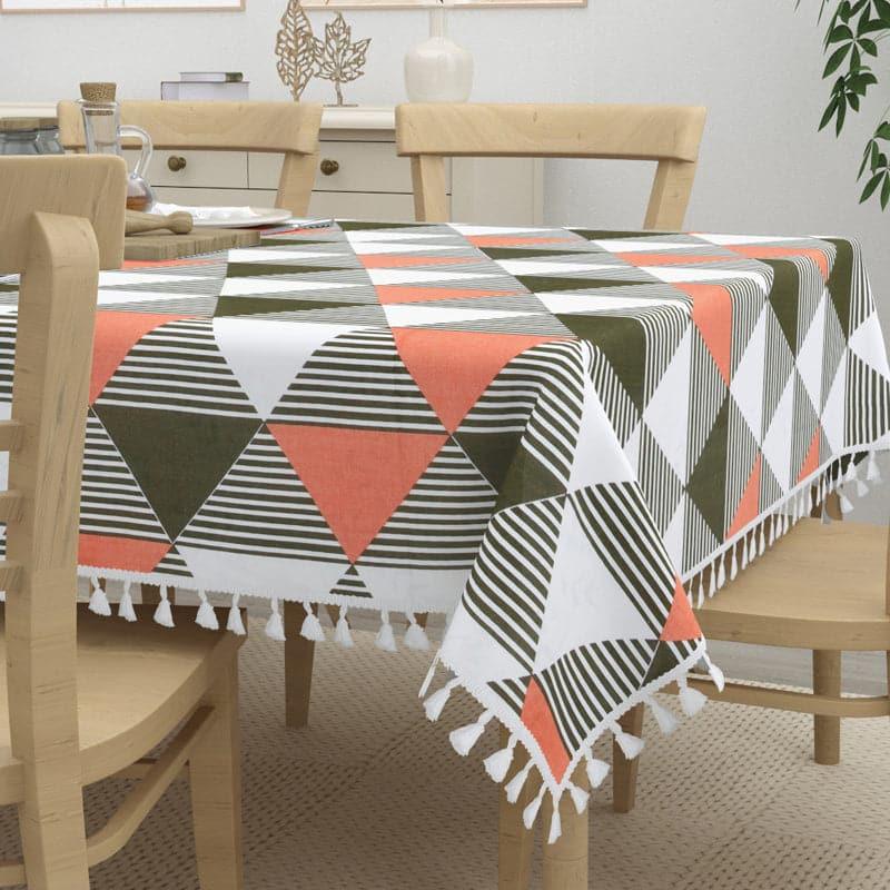 Merada Geometric Table Cover - Peach media 4