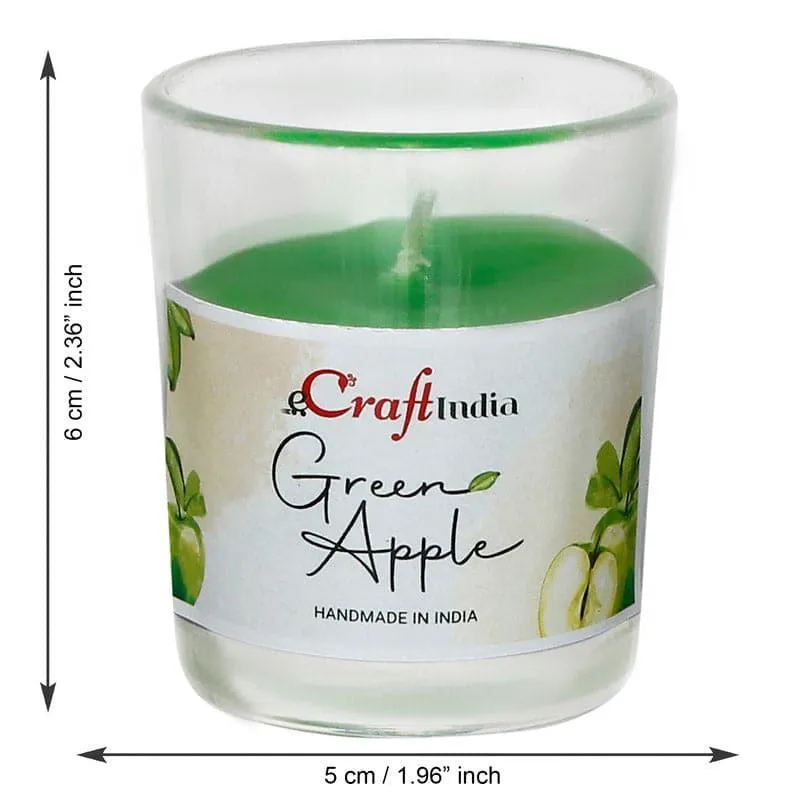 Seema Green Apple Scented Candle - Set Of Two media 5