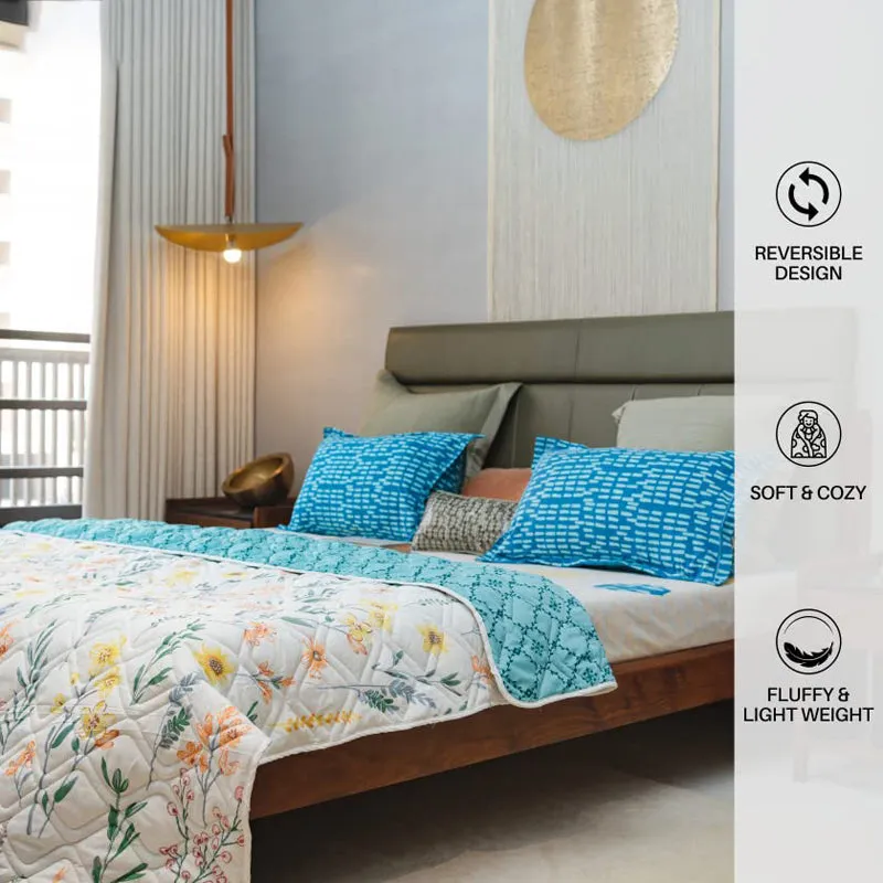 Urban Space France Reversible Dohar (Blue) - 120 GSM media 5